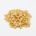 Nuevo Llegó 10mm Flat Back Perla Cabochons Bulk Loose Faux Pearls, Z26-Lt.Topaz